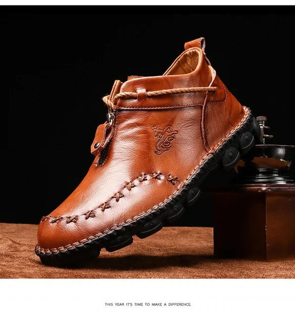 Men Boots Cow Leather