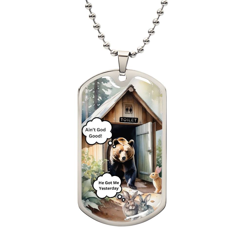 Luxury Graphic Dog Tag Necklace