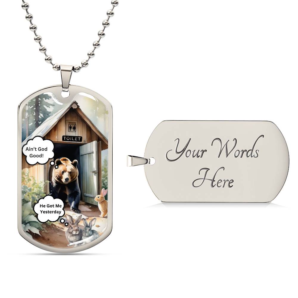 Luxury Graphic Dog Tag Necklace