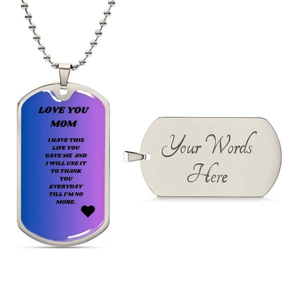 Love Mon Dog Tag P - CEW Store