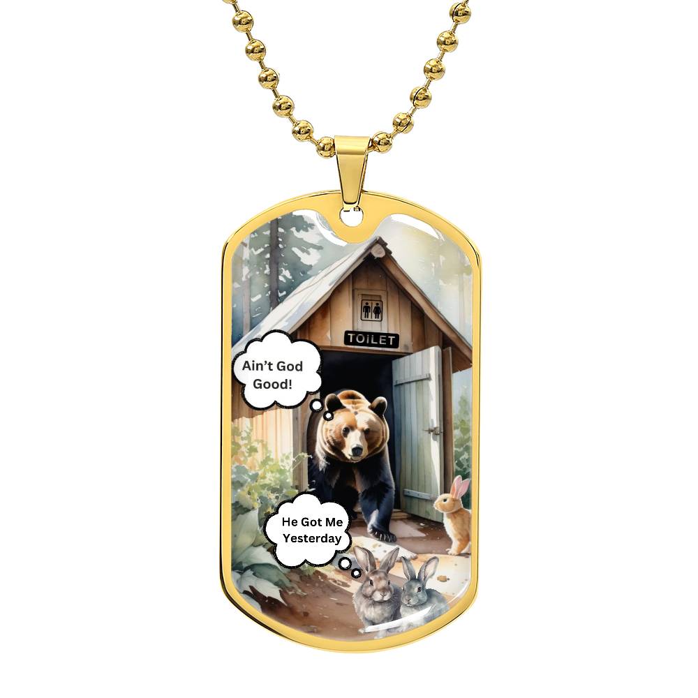 Luxury Graphic Dog Tag Necklace