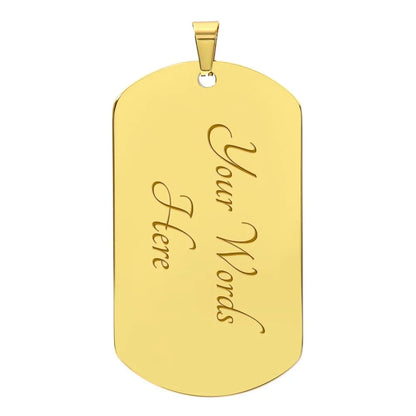 Mother and Son Dog Tag Blue - CEW Store