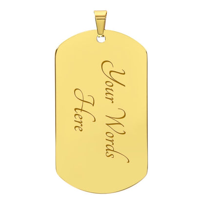 Dog Tag Witch on Broom Gold