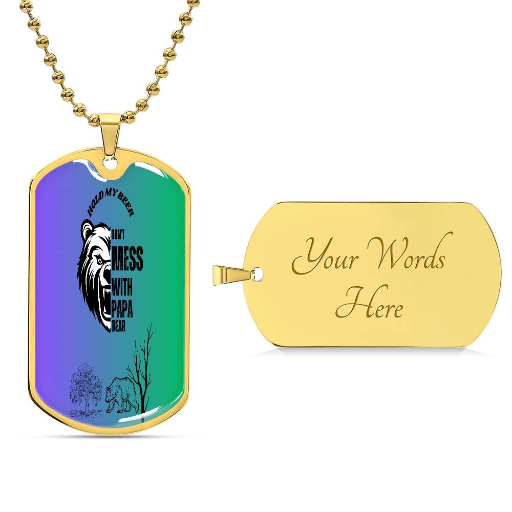 Luxury Graphic Dog Tag Necklace