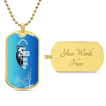 Luxury Graphic Dog Tag Necklace