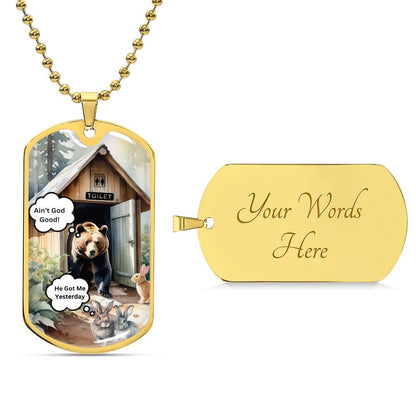 Luxury Graphic Dog Tag Necklace