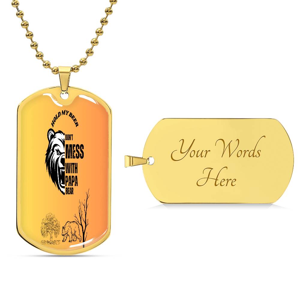 Luxury Graphic Dog Tag Necklace