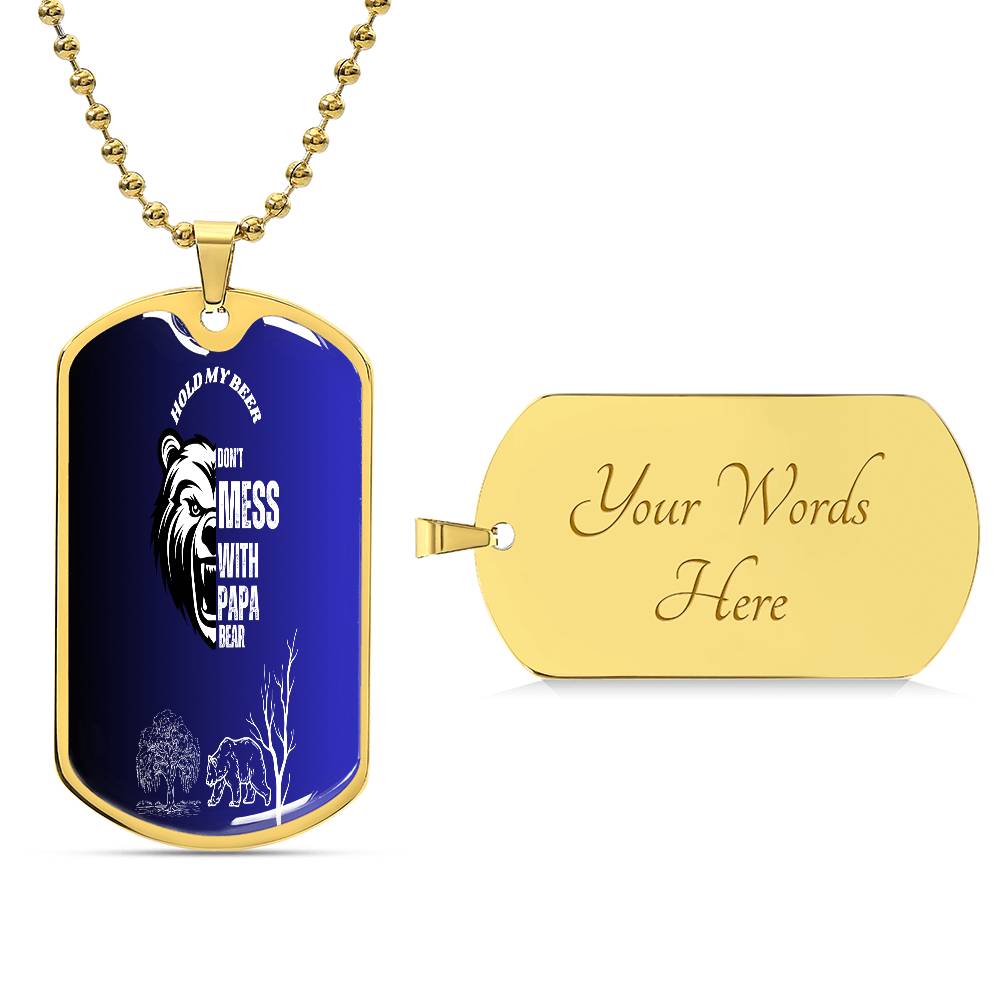 Luxury Graphic Dog Tag Necklace