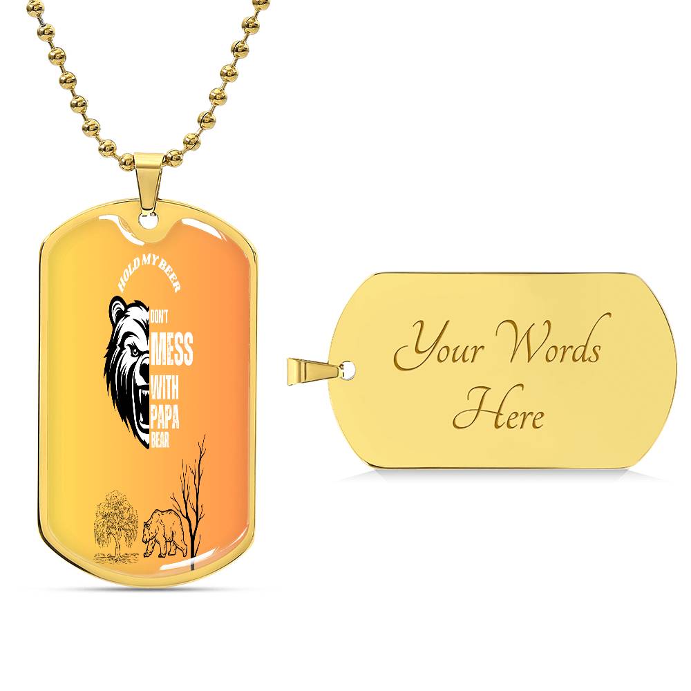 Luxury Graphic Dog Tag Necklace