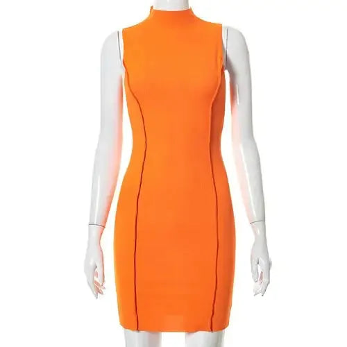 Ribbed Sleeveless Bodycon Summer Dresses For Women - CEW Store