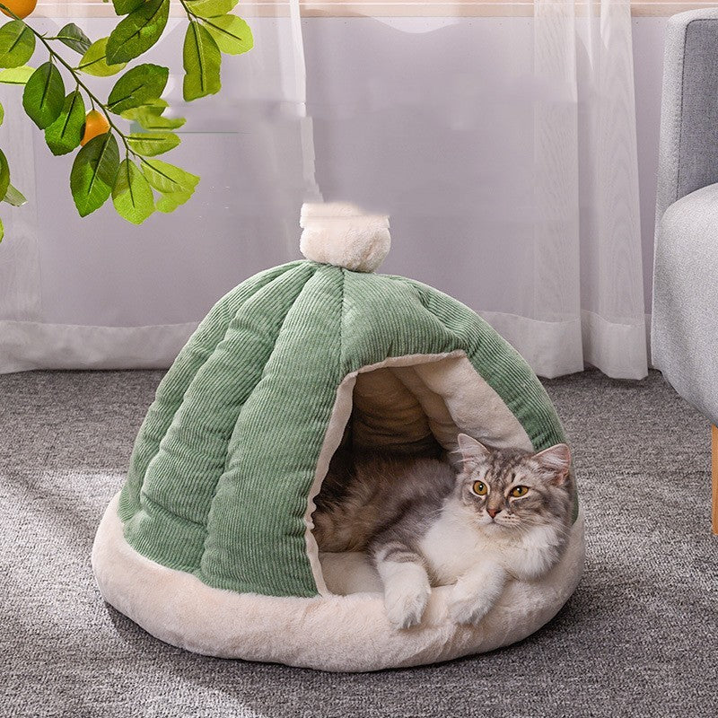 Half Enclosed Kennel Dog Bed Enclosed Kitty Kennel