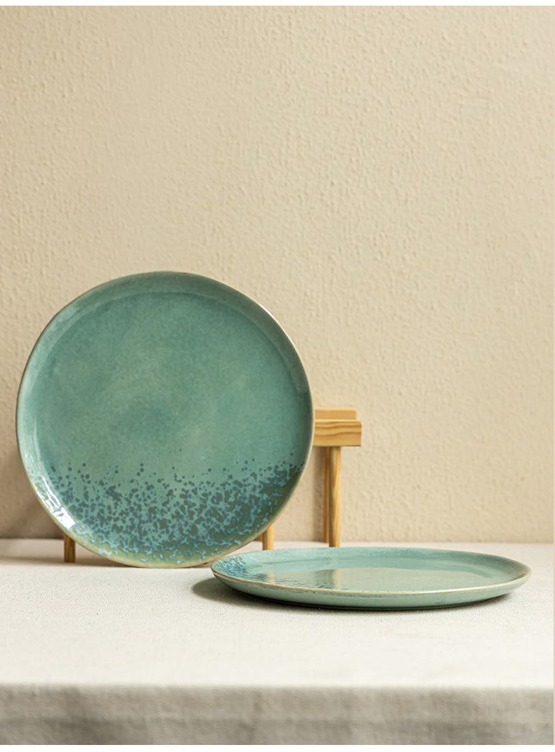 Minimalist Chinese Style Household Ceramic Plates