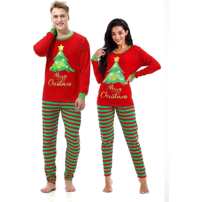 Matching Family Pajamas Set Striped Christmas Pajamas Sleepwear Dad Mom PJs