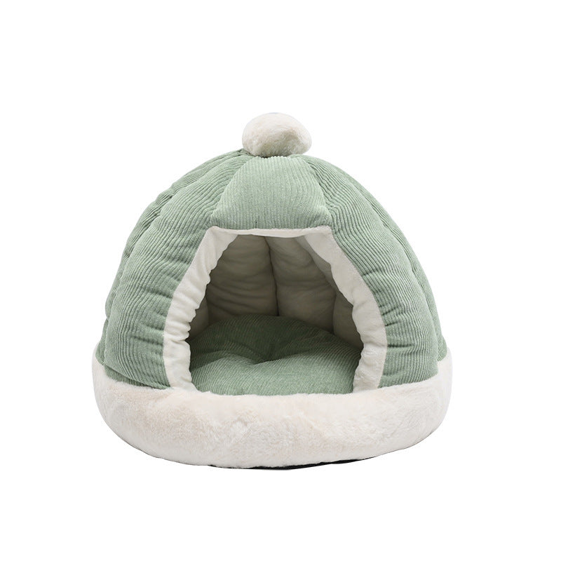 Half Enclosed Kennel Dog Bed Enclosed Kitty Kennel