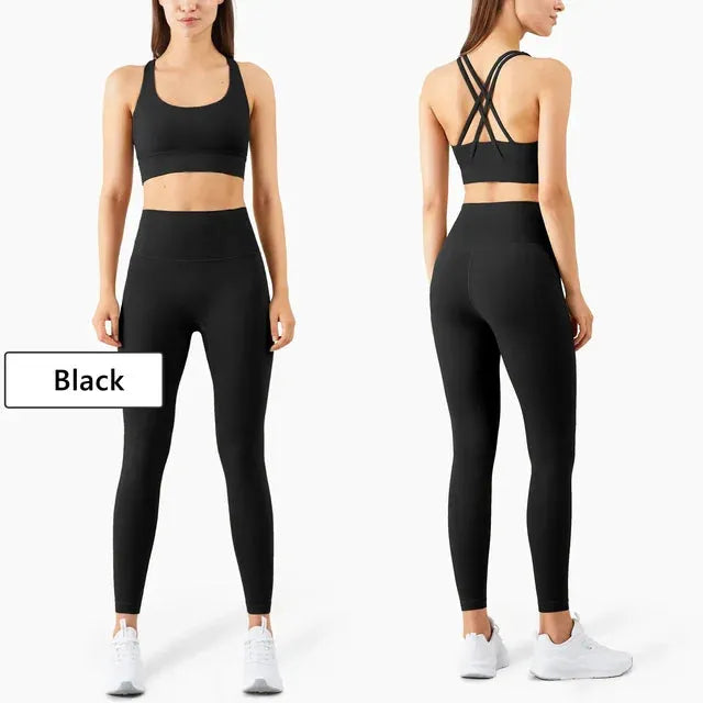 Seamless Yoga Set Gym Fitness Clothing Women Workout Set - CEW Store