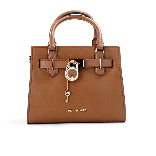 Michael Kors Hamilton Small Luggage Leather Satchel - CEW Store