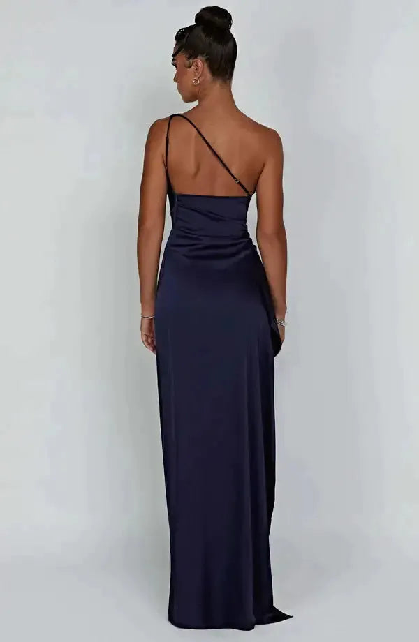 Satin One-Shoulder Sexy Prom Dresses - CEW Store