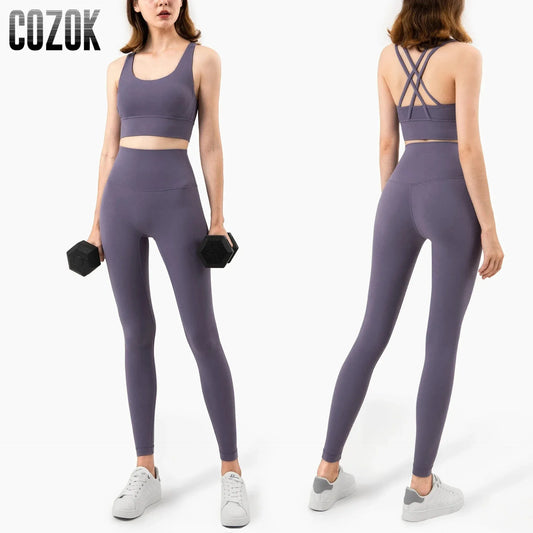 Seamless Yoga Set Gym Fitness Clothing Women Workout Set - CEW Store