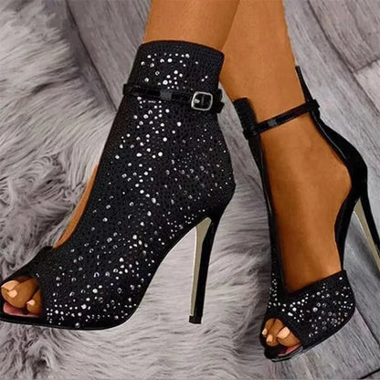 Pumps Crystal High Heels For Women - CEW Store