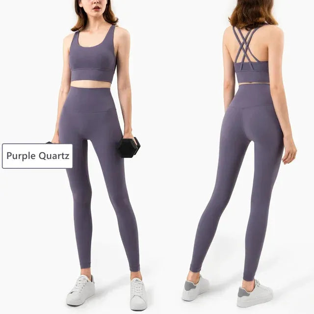 Seamless Yoga Set Gym Fitness Clothing Women Workout Set - CEW Store