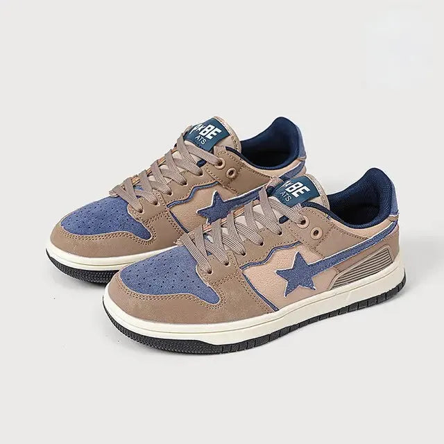 Y2K Women Shoes Fashion Classic Sneakers Multicolor Retro Star Skateboard Shoes men woman Couple Students Outdoor Casual Sport - CEW Store