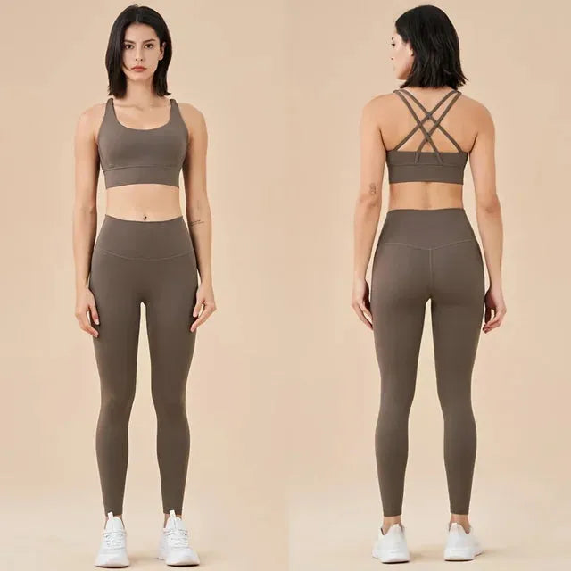 Seamless Yoga Set Gym Fitness Clothing Women Workout Set - CEW Store