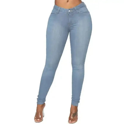 High Elastic Women Skinny Jeans - CEW Store