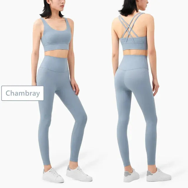 Seamless Yoga Set Gym Fitness Clothing Women Workout Set - CEW Store