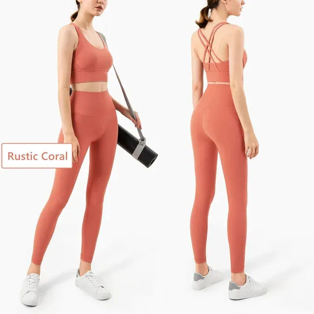 Seamless Yoga Set Gym Fitness Clothing Women Workout Set - CEW Store